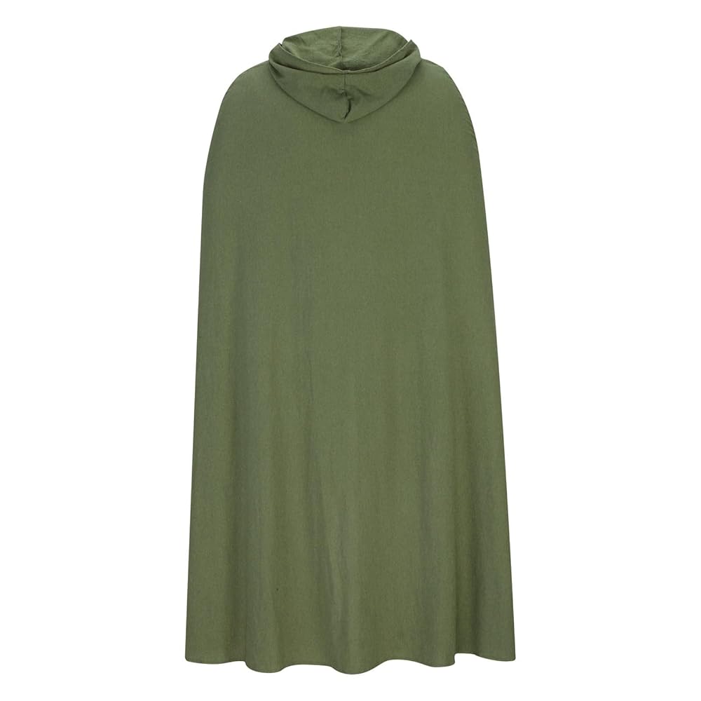 Green leaf pattern cloak（ロングマント） Penkiiy Cloak with Hood Men Clearance Men Solid Hooded Side
